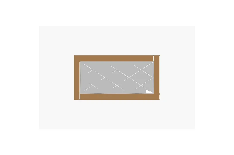 Speil Elorwich Bronse / Hvit, Bronse / Hvit