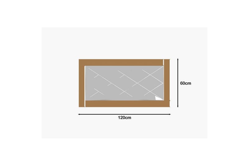 Speil Elorwich Bronse / Hvit - Bronse / Hvit - Interiør - Speil - Gangspeil