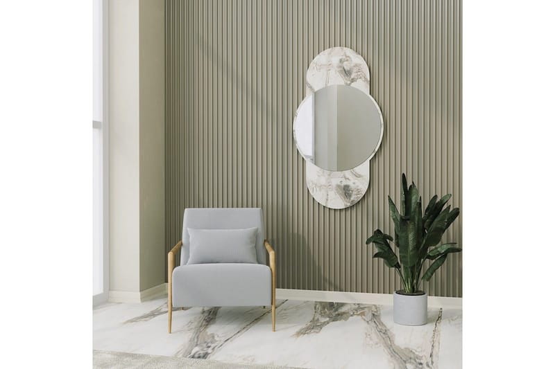 Speil Ewelina Marmor - Hvit - Interiør - Speil - Gangspeil