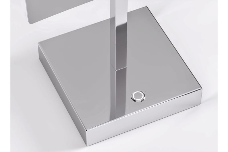Speil Hedås 20x20 cm - Sølv - Speil med belysning - Sminkespeil