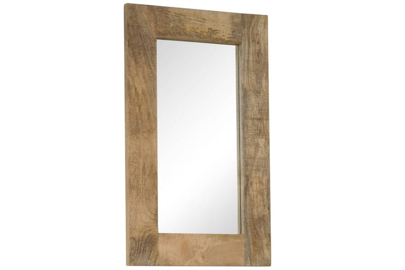 Speil heltre mango 50x80 cm - Beige|Hvit - Gangspeil - Veggspeil