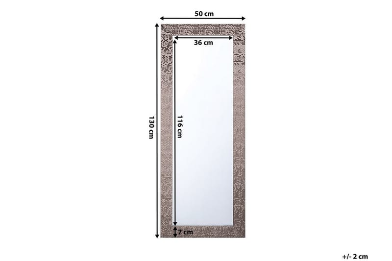 Speil Marans 50 cm - Brun - Gangspeil - Veggspeil
