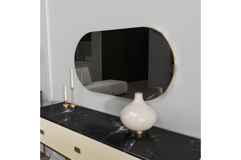 Speil Riory Mørk grå / Gull - Mørk grå / Gull - Interiør - Speil - Gangspeil