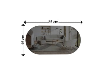 Speil Riory Mørk grå / Gull - Mørk grå / Gull - Interiør - Speil - Gangspeil