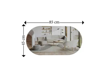 Speil Riory Transparent / Gull - Transparent / Gull - Interiør - Speil - Gangspeil