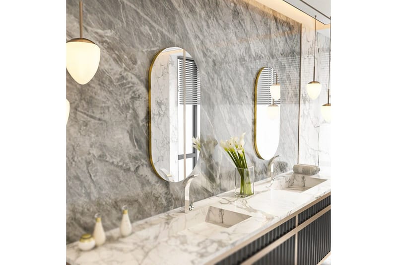 Speil Riory Transparent / Gull - Transparent / Gull - Interiør - Speil - Gangspeil