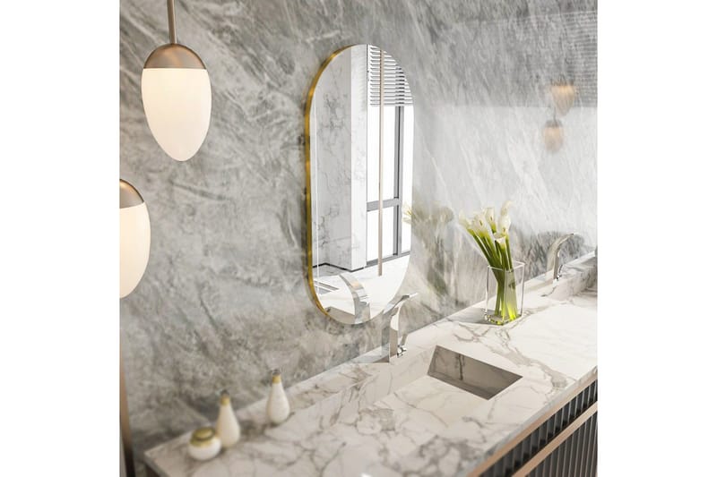 Speil Riory Transparent / Gull - Transparent / Gull - Interiør - Speil - Gangspeil