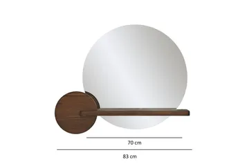 Speil Ronil Valnøtt - Brun - Interiør - Speil - Gangspeil