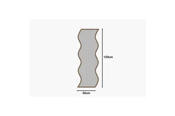 Speil Safidon Hvit / Valnøtt - Hvit / Valnøtt - Interiør - Speil - Gangspeil