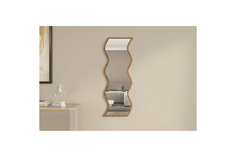 Speil Safidon Hvit / Valnøtt - Hvit / Valnøtt - Interiør - Speil - Gangspeil