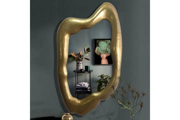 Speil Wohnling Asymmetrisk metall tykt metallramme oval 100 cm - Interiør - Speil - Gangspeil