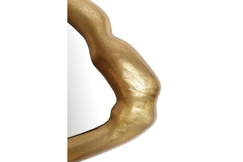 Speil Wohnling Asymmetrisk metall tykt metallramme oval 100 cm - Interiør - Speil - Gangspeil