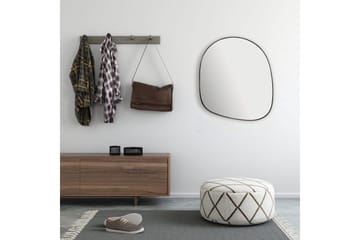 Speil Wohnling Asymmetrisk metall tykt metallramme oval 60 cm - Interiør - Speil - Gangspeil
