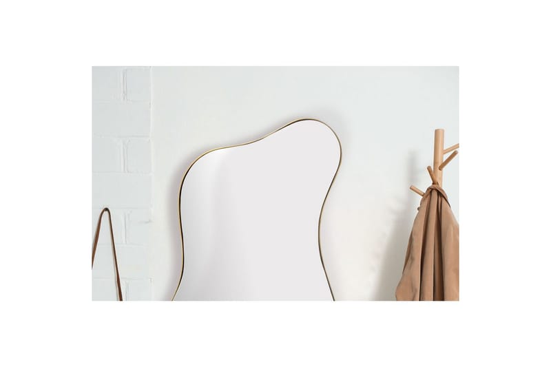 Speil Wohnling Asymmetrisk metallramme oval 100 cm - Interiør - Speil - Gangspeil