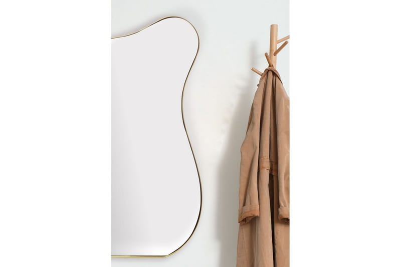 Speil Wohnling Asymmetrisk metallramme oval 100 cm - Interiør - Speil - Gangspeil