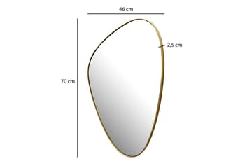 Speil Wohnling Asymmetrisk metallramme oval 70 cm - Interiør - Speil - Gangspeil