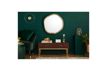 Speil Wohnling Asymmetrisk metallramme rund 60 cm - Interiør - Speil - Gangspeil