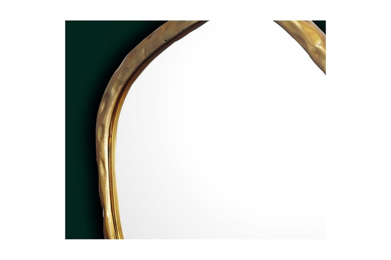 Speil Wohnling Asymmetrisk metallramme rund 60 cm - Interiør - Speil - Gangspeil