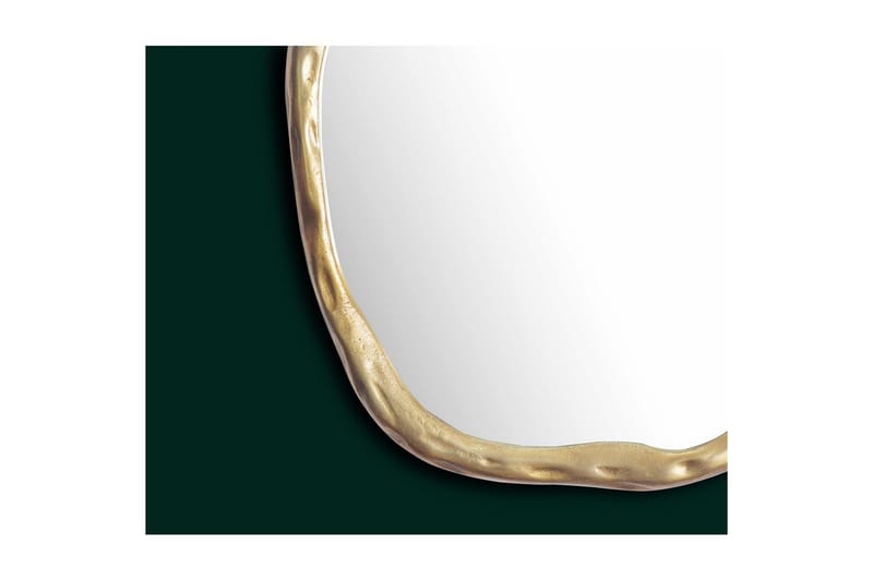 Speil Wohnling Asymmetrisk metallramme rund 60 cm - Interiør - Speil - Gangspeil