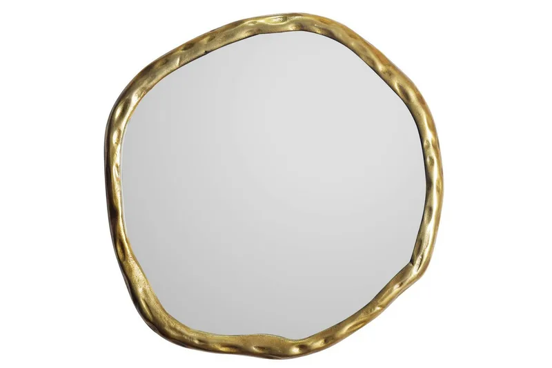 Speil Wohnling Asymmetrisk metallramme rund 60 cm