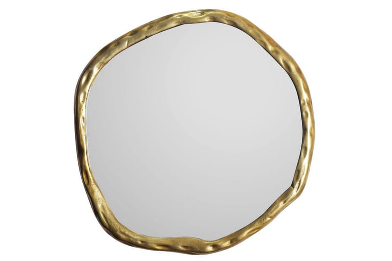 Speil Wohnling Asymmetrisk metallramme rund 60 cm - Interiør - Speil - Gangspeil