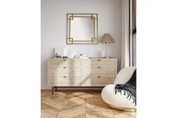 Speil Wohnling Kvadratisk geometrisk 60 cm metallramme moderne - Interiør - Speil - Gangspeil