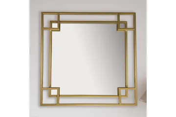 Speil Wohnling Kvadratisk geometrisk 60 cm metallramme moderne - Interiør - Speil - Gangspeil