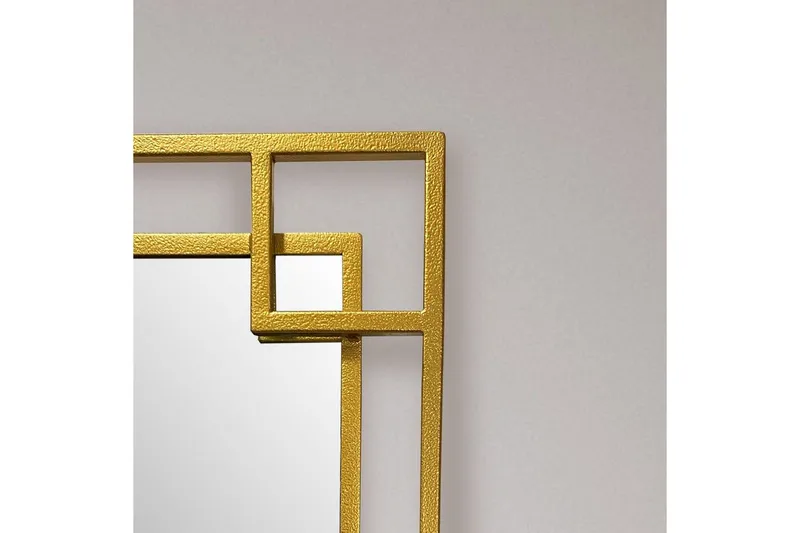 Speil Wohnling Kvadratisk geometrisk 60 cm metallramme moderne - Interiør - Speil - Gangspeil