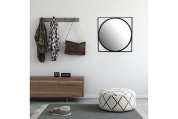 Speil Wohnling Kvadratisk ramme rund 54 cm moderne - Interiør - Speil - Gangspeil