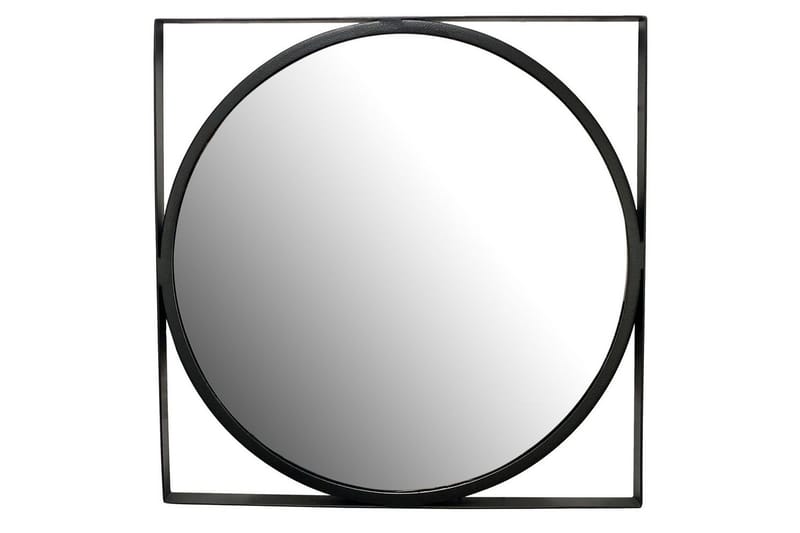Speil Wohnling Kvadratisk ramme rund 54 cm moderne