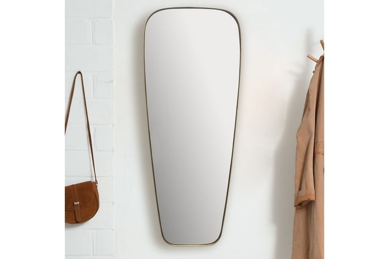 Speil Wohnling Rektangulær, gull, 100 cm, klassisk metallramme, moderne stil - Interiør - Speil - Gangspeil