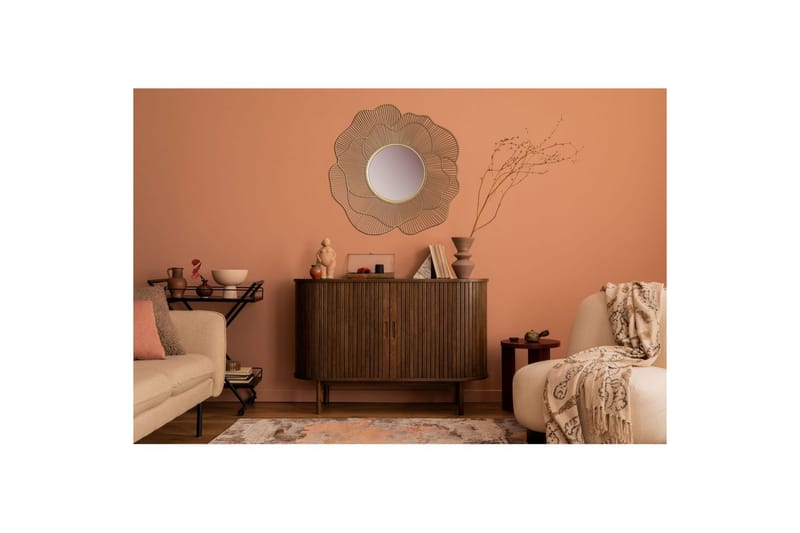 Speil Wohnling Rose metallramme rund 77 cm moderne - Interiør - Speil - Gangspeil