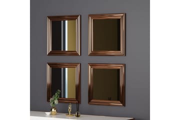 Speilsett (4 deler) Miyo Bronse - Bronse - Interiør - Speil - Speilmøbler - Speilkube
