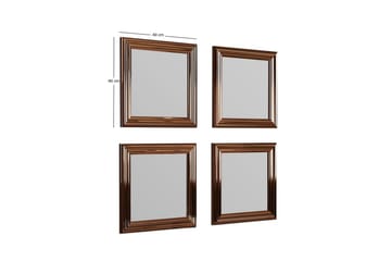 Speilsett (4 deler) Miyo Bronse - Bronse - Interiør - Speil - Speilmøbler - Speilkube