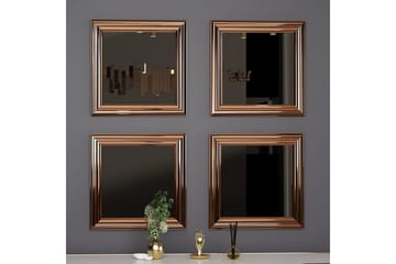 Speilsett (4 deler) Miyo Bronse - Bronse - Interiør - Speil - Speilmøbler - Speilkube