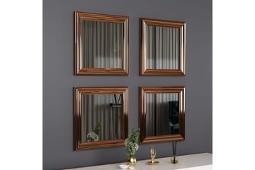 Speilsett (4 deler) Miyo Bronse - Bronse - Interiør - Speil - Speilmøbler - Speilkube