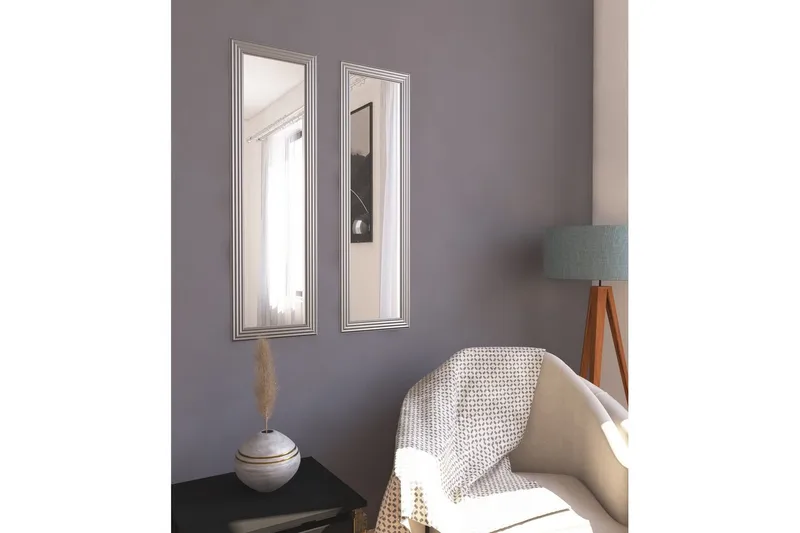 Speilsett (2 deler) Miyoshi Sølv - Sølv - Interiør - Speil - Gangspeil