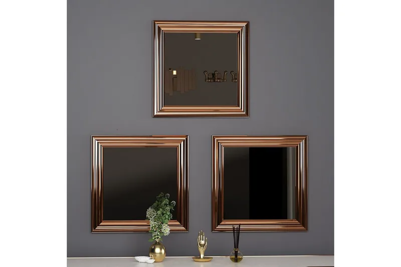 Speilsett (3 deler) Gausberto Bronse - Bronse - Interiør - Speil - Gangspeil