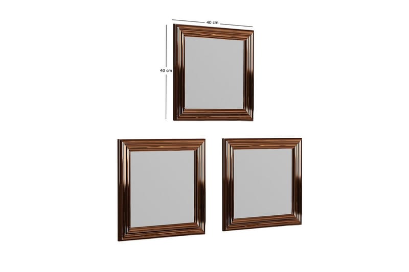 Speilsett (3 deler) Gausberto Bronse - Bronse - Interiør - Speil - Gangspeil