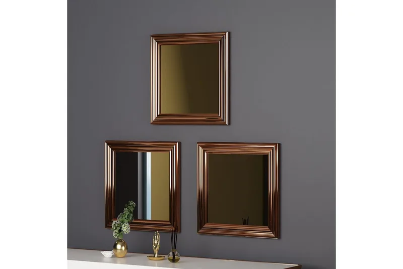 Speilsett (3 deler) Gausberto Bronse - Bronse - Interiør - Speil - Gangspeil