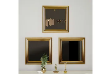 Speilsett (3 deler) Gausberto Gull - Gull - Interiør - Speil - Gangspeil