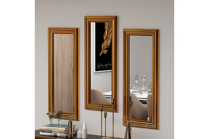 Speilsett (3 deler) Sudavia Bronse - Bronse - Interiør - Speil - Gangspeil