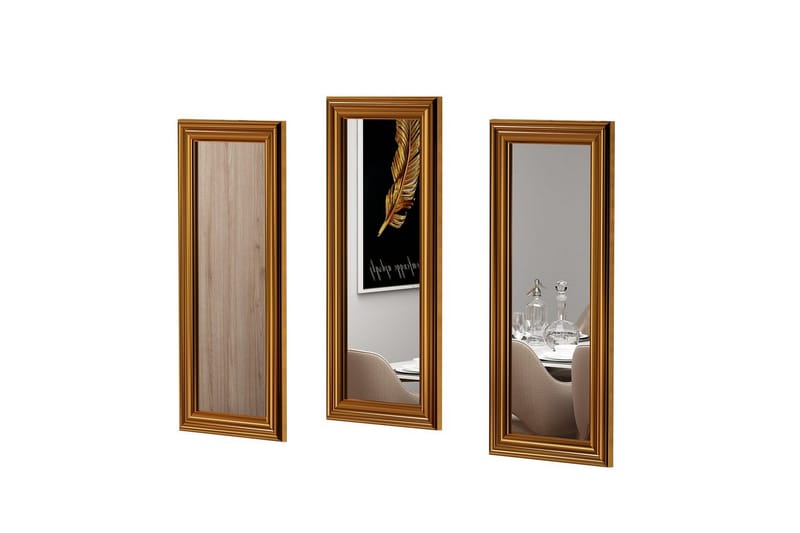 Speilsett (3 deler) Sudavia Bronse - Bronse - Interiør - Speil - Gangspeil