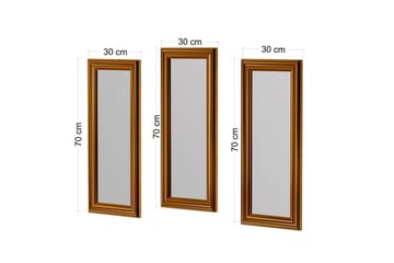 Speilsett (3 deler) Sudavia Bronse - Bronse - Interiør - Speil - Gangspeil