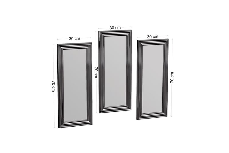 Speilsett (3 deler) Sudavia Sølv - Sølv - Interiør - Speil - Gangspeil