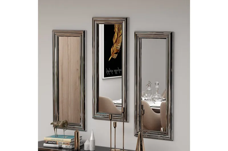 Speilsett (3 deler) Sudavia Sølv - Sølv - Interiør - Speil - Gangspeil