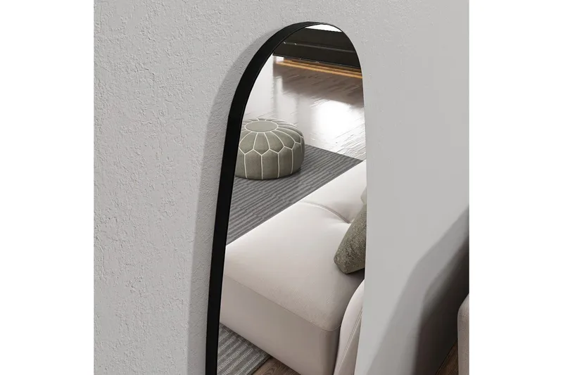 Toalettspeil Keiichi Transparent - Lysfarget tre - Interiør - Speil - Gangspeil