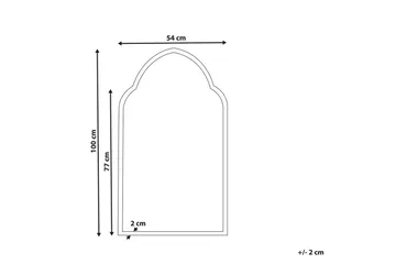 Väggspegel Beliani Aconchi GOLD - Interiør - Speil - Gangspeil