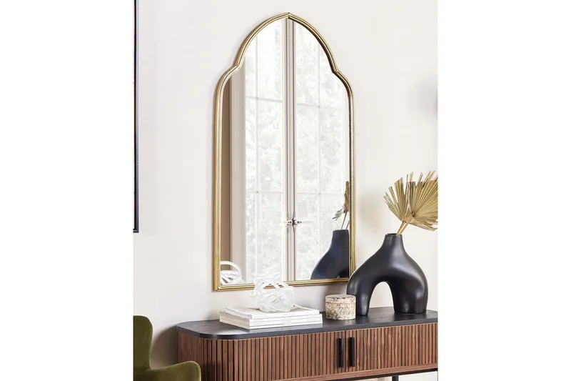 Väggspegel Beliani Aconchi GOLD - Interiør - Speil - Gangspeil