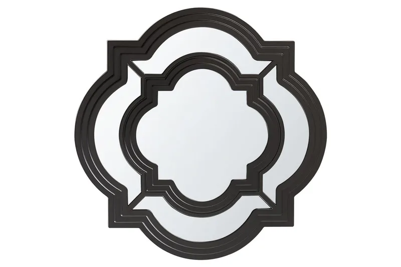 Väggspegel Beliani Cobeta Black